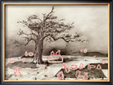 Drawing from Faustus in Africa, c.1975 Prints by William Kentridge