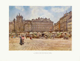 In the Market Posters by Rudolf Alt