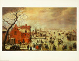 Icy Landscape Collectable Print by Hendrick Avercamp