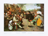 The Peasant Dance Affiches par Pieter Bruegel the Elder