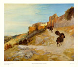 Way up to Narni Poster av Karl Blechen