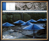 The Blue Umbrellas, 1991 Poster by Christo 