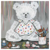 Nounours et Peinture Affiches par Willy Renoux