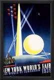 New York World's Fair, World of Tomorrow Innrammet Giclee-trykk av Joseph Binder