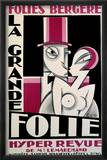 Folies-Bergere, La Grande Folie Indrammet giclee-tryk af Pico