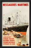 Mess Maritimes - Levant Fren Plakater av Albert Brenet Mess Maritimes - Levant Fren Plakater av Albert Brenet
