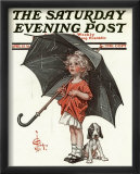 April Showers, c.1914 Lámina giclée enmarcada por Joseph Christian Leyendecker