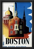 New Haven Railroad, Boston Estampe encadrée par Ben Nason