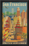 United Airlines: San Francisco, c.1950 Poster von Stan Galli
