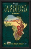 Africa by Clipper, c.1949 Lámina