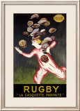 Rugby, La Casquette Parfaite Lámina giclée enmarcada por Leonetto Cappiello