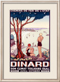 French State Railway, Travel to Dinard Lámina giclée enmarcada