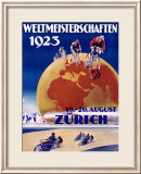 Weltmeisterschaften Bicycles Lámina giclée enmarcada Weltmeisterschaften Bicycles Lámina giclée enmarcada