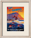 Fliegen Sie nach Hawaii Gerahmter Giclée-Druck von M. Von Arenburg