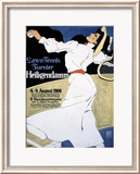 Lawn Tennis Tunier Framed Giclee Print by Hans Rudi Erdt