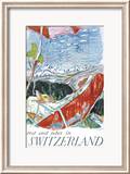 Switzerland Lámina giclée enmarcada por Carigiet Alois Switzerland Lámina giclée enmarcada por Carigiet Alois