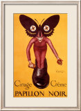 Papillon Noir Lámina giclée enmarcada por Leonetto Cappiello Papillon Noir Lámina giclée enmarcada por Leonetto Cappiello