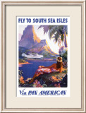South Sea Isles via Pan Am Posters par Paul George Lawler