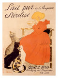 Lait Pur Sterilise Cats reproduction procédé giclée par Théophile Alexandre Steinlen