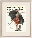 April Showers, c.1914 Lámina giclée enmarcada por Joseph Christian Leyendecker