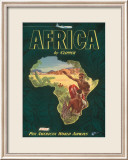 Africa by Clipper, c.1949 Lámina giclée enmarcada Africa by Clipper, c.1949 Lámina giclée enmarcada