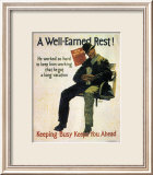 A Well-Earned Rest, 1930 Plakat av Robert Beebe A Well-Earned Rest, 1930 Plakat av Robert Beebe