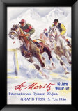 Horse Race, St. Moritz Lámina giclée enmarcada por Hugo Laubi