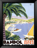 Bandol Estampe encadrée par Roger Broders