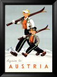 Austria Lámina giclée enmarcada