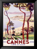 Cannes Lámina giclée enmarcada por Peri