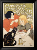Compagnie Francaise des Chocolats et Thes Estampe encadrée par Théophile Alexandre Steinlen