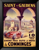 Saint-Gaudens - Grand Prix du Comminges Estampe encadrée