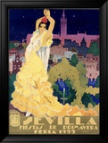 Sevilla Estampe encadrée par Estela 