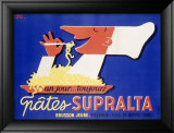 Supralta Spaghetti Pasta Chef Poster Lámina giclée enmarcada Supralta Spaghetti Pasta Chef Poster Lámina giclée enmarcada