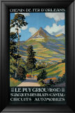 Le Puy Griou Estampe encadrée par Constant Leon Duval