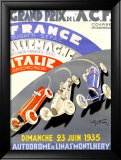Grand Prix de l'A.C.F./1935 Estampe encadrée par Geo Ham