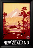 Mount Egmont, New Zealand Lámina giclée enmarcada Mount Egmont, New Zealand Lámina giclée enmarcada