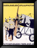 WWI, German Oberursel Aircraft Aviation Gerahmter Giclée-Druck