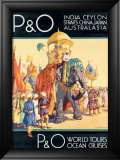 P&O Ocean Cruises Framed Giclee Print by Dorothy Newsome