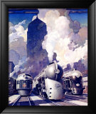 New York, Central Railroad Lámina giclée enmarcada por Leslie Ragan