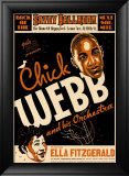 Chick Webb y Ella Fitzgerald: sala Savoy, Nueva York, 1935 Lámina por Dennis Loren Chick Webb y Ella Fitzgerald: sala Savoy, Nueva York, 1935 Lámina por Dennis Loren