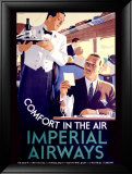 Líneas aéreas imperiales Lámina giclée enmarcada