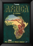 Africa by Clipper, c.1949 Lámina giclée enmarcada Africa by Clipper, c.1949 Lámina giclée enmarcada
