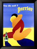 Perrier Mineral Water Lámina giclée enmarcada