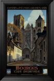 Bourges Estampe encadrée par Constant Leon Duval