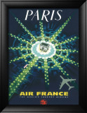 Paris, Air France, c.1947 Innrammet Giclee-trykk av Pierre Baudouin Paris, Air France, c.1947 Innrammet Giclee-trykk av Pierre Baudouin