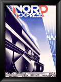 Expreso del norte Lámina giclée enmarcada