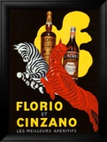 Florio et Cinzano Apertifs Framed Giclee Print by Leonetto Cappiello