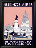 Royal Mail Line, Buenos Aires Lámina giclée enmarcada por Kenneth Shoesmith