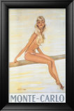 Monte-Carlo Framed Giclee Print by Jean-Gabriel Domergue